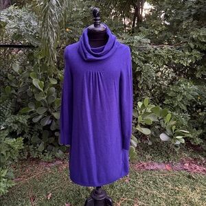 Banana Republic mock neck sweater dress, wool & cashmere, size XL
